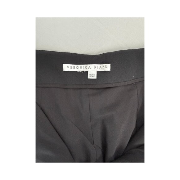 Veronica Beard High Waist Flared Trousers in Black - Picture 4 of 8